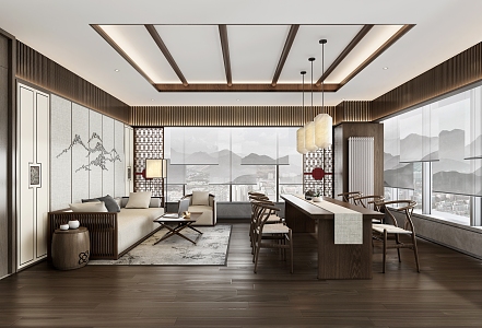 New Chinese Negotiation Room 3d model