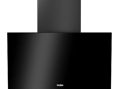 Black Haier Range Hood Modern Efficient Kitchen Appliance For Home Cooking 3d model