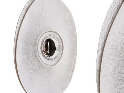 Modern Round Fabric Wall Lamp With Soft Surface And Metal Light Socket For Indoor Decoration 3d model