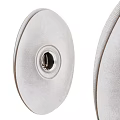 Modern Round Fabric Wall Lamp With Soft Surface And Metal Light Socket For Indoor Decoration