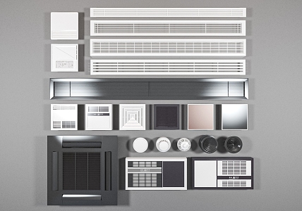 Modern air conditioner air outlet air conditioner outlet 3d model