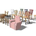 Modern children's chair 3d model