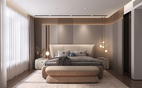 Master Bedroom Modern Bedroom 3d model