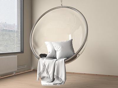 Modern Hanging Chair Acrylic Hemisphere Hanging Chair Balcony Hanging Chair model