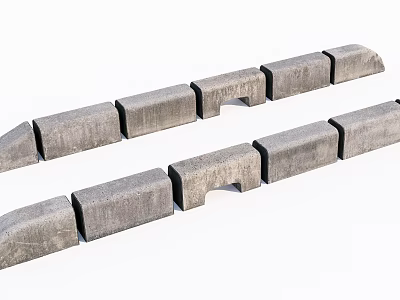 Natural Stone Wood Strips With Rustic Texture For Decorative Projects 3d model