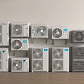 Air conditioning modern external unit 3d model