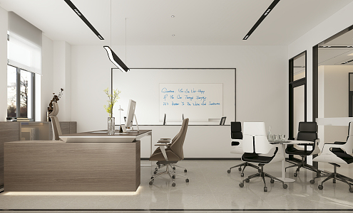 Modern Office Manager's Office 3d model