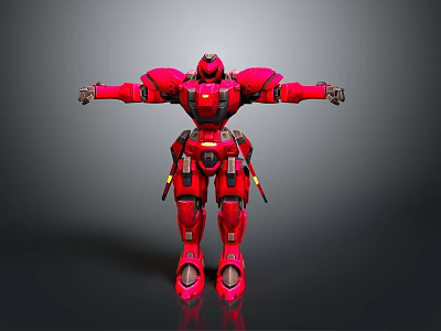 Mech Warrior Mech Soldier Machine Battlearm Mechanical Battlearm Machine Fighter Robot 3d model