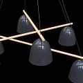 Transparent Inflatable Bell Models Hanging With Decorative Wooden Cross Structures