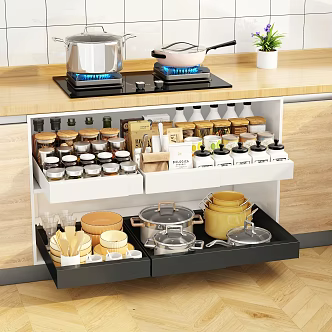 Drawer-type storage rack 3d model