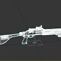 Modern Tactical Shotgun With Black Body Red Shells Stock Scope And Barrel
