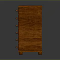 Classic Wooden Chest of Drawers With Multiple Drawers And Wood Grain Surface