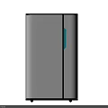 Modern Daily Electrical Air Purifier With White Design Black Top Display Screen And Blue Accent