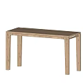 Simple Light Wood Dining Table With Rectangular Tabletop And Straight Legs Design 3d model