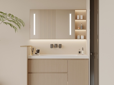 modern sink bathroom cabinet model