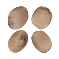 Fresh Ripe Kiwi Fruits With Brown Fuzzy Skin On White Background