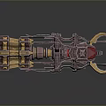 Mechanical Insect Model With Metal Structure Red Eyes Sickle Like Forelimbs And Purple Brown Color