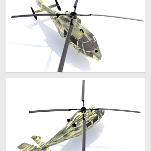 modern helicopter aircraft military aircraft 3d model