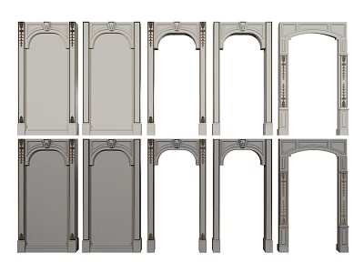 Interior Archway Designs With Various Stylish Decorative And Elegant Patterns 3d model