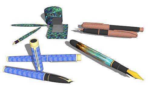 modern pen 3d model