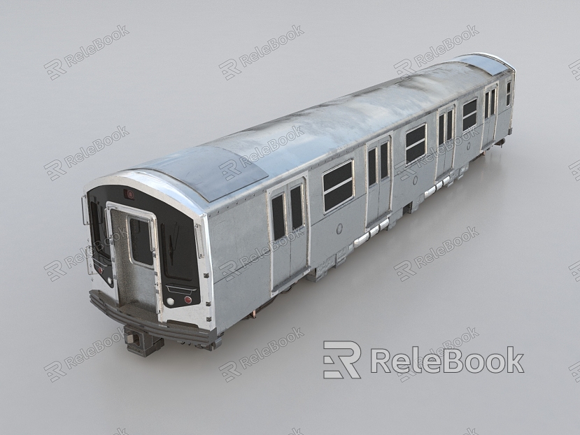 Modern train carriage model