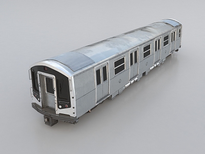 Modern train carriage 3d model