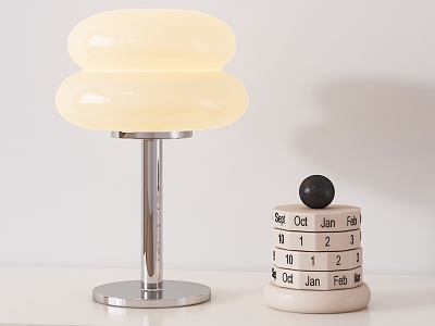 Table lamp calendar jellyfish table lamp cream wind table lamp fluorescent lamp model