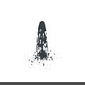 Abstract Dot Based Fountain With Upward Water Spray And Splashing Base