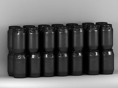 Industrial LOFT bucket plastic bucket oil bucket 3d model