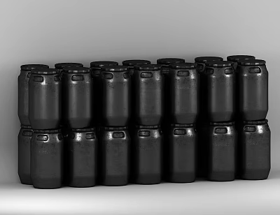 Laundry Supplies Black Buckets Neatly Stacked for Daily Home Storage 3d model Laundry Supplies Black Buckets Neatly Stacked for Daily Home Storage 3d model