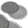 Round Woven Rugs with Tassel Edges and Textured Patterns for Home Decor