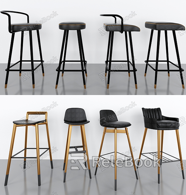 Post-modern bar chair bar chair combination model