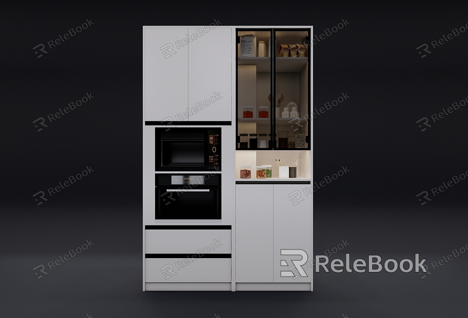 kitchen high cabinet model