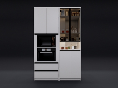 kitchen high cabinet model