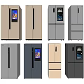 Stylish Refrigerators and Freezers with Various Designs Colors Door Styles and Digital Displays