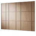 Modern Wooden Bookshelf With Geometric Panel Design For Interior Space Decor