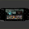 Sony Handheld Gaming Console Displaying Mortal Kombat Character Selection Screen