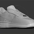 White Modern Sneakers With Perforated Toe Silver Accents Clean Design And Rubber Sole