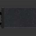 Black Headphone Speaker With Multiple Ports Knobs Display Screen And Mesh Texture