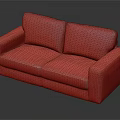 Modern Brown Leather Two Seater Sofa With Comfortable And Stylish Design Look