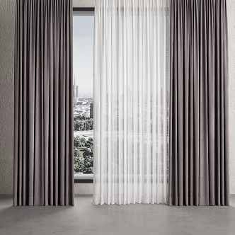 Curtain Window Screen 3d model