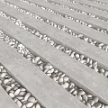 Stone and Wood Combined Decorative Panel with Natural Texture Interior Design