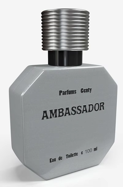 Premium Perfume Cosmetics With Ambassador Eau de Toilette 100 ml Parfums Gealty 3d model Premium Perfume Cosmetics With Ambassador Eau de Toilette 100 ml Parfums Gealty 3d model