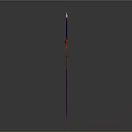 3D Model Of Red And Purple Sword With Decorative Hilt And Shiny Blade