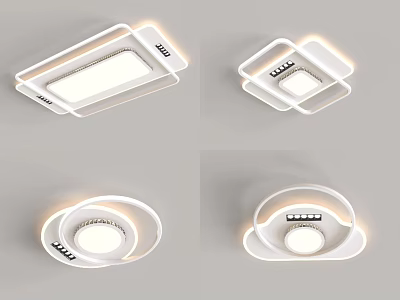 Simple Living Room Lamp Crystal 2024 New Internet Celebrite 3d model