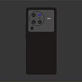 Sleek Lavender Mobile Phone With Triple Camera Module And Smooth Back Design