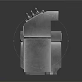 Metal Kitchen Component Models With Grilled Cabinet And Control Panel