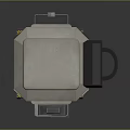 modern copier black and white copier color copier sharp copier 3d model