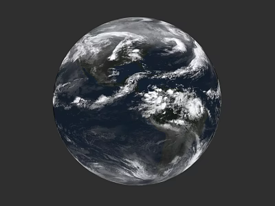 Detailed Earth View From Space Cosmic Perspective Of Blue Planet In Astronomy 3d model