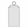Elegant Gold Framed Mirror With Arched Top Decorative Details And Classic Design